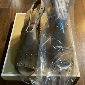 Michael kors peep toe heels new